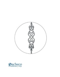 Balaustre de Hierro Fundido Ornamental 650x12 brillo